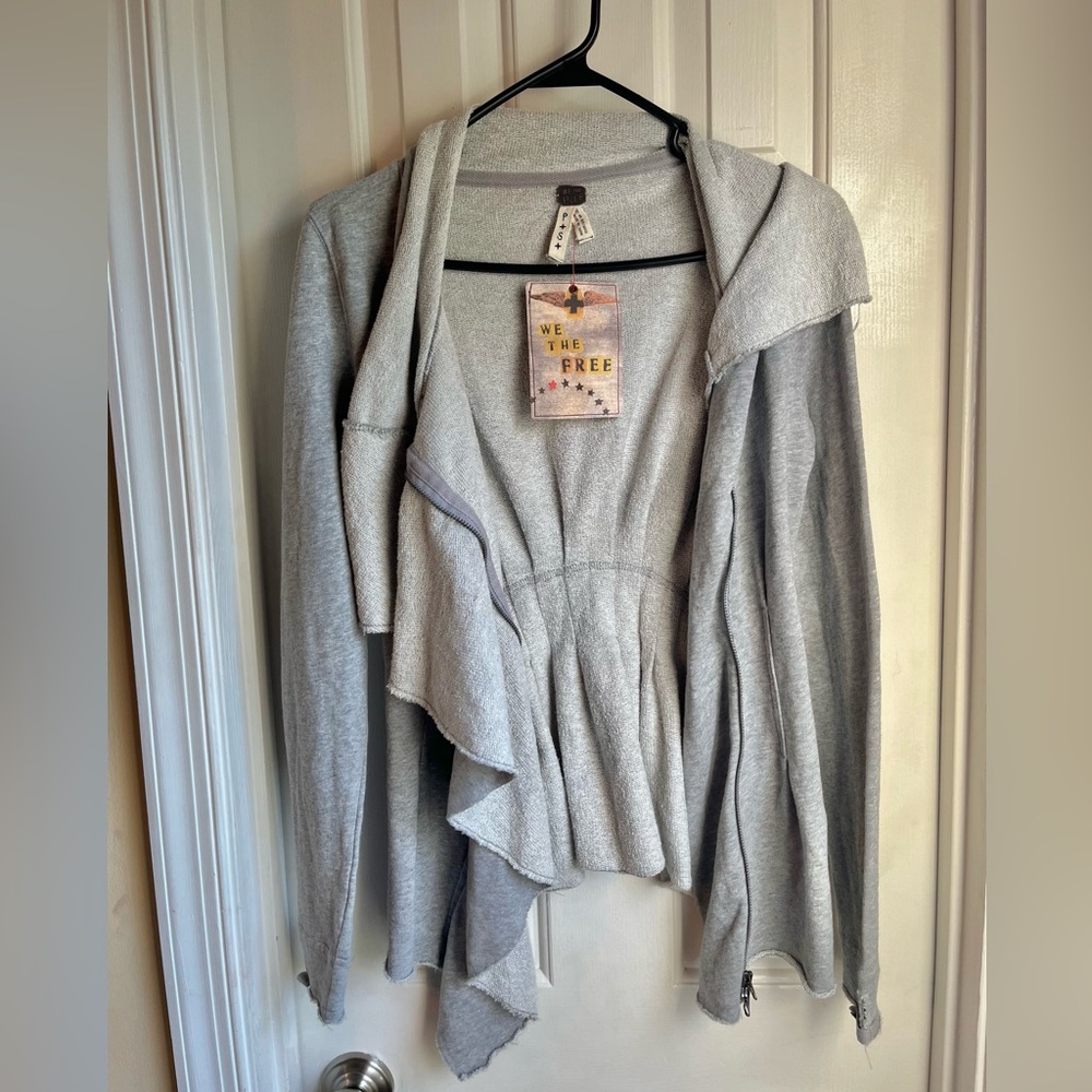 Free People Ebb & Flow Ruffled Jacket